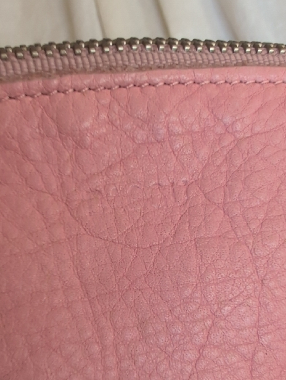 Baggu Blush Leather Clutch - Picture 2 of 8